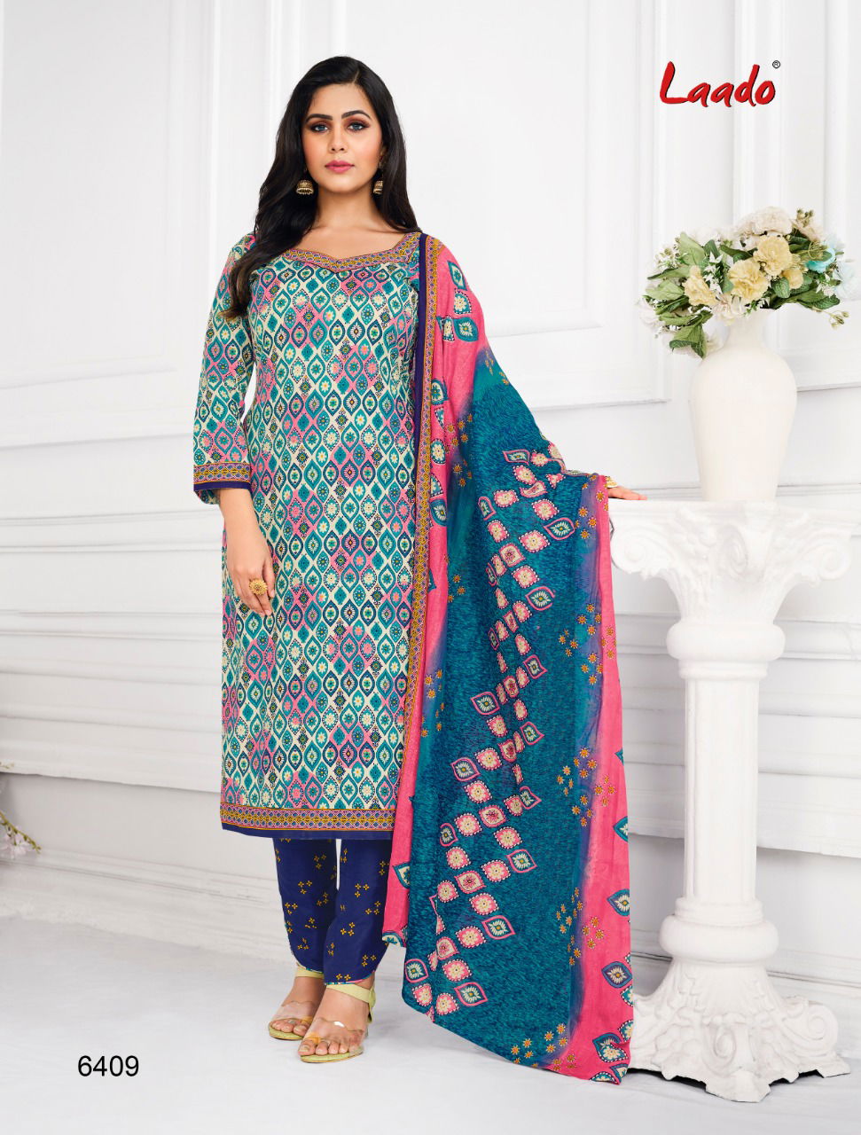 Laado 64 Cotton Printed Latest Designer Casual Wear Dress Material Collection
